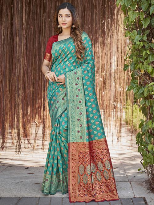 women self design banarasi saree - 21614315 - Very Small Image - 1