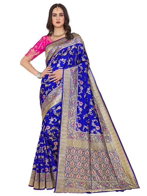 women self design banarasi saree - 21614403 - Very Small Image - 1