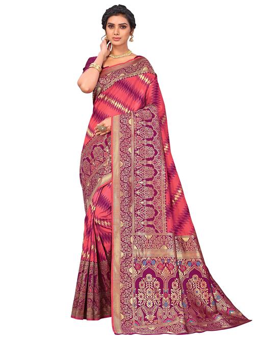 women self design banarasi saree - 21614500 - Very Small Image - 1