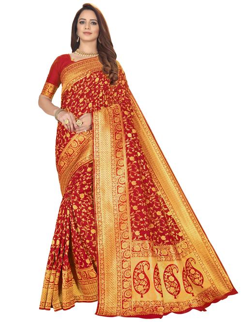 women self design banarasi saree - 21614590 - Very Small Image - 1