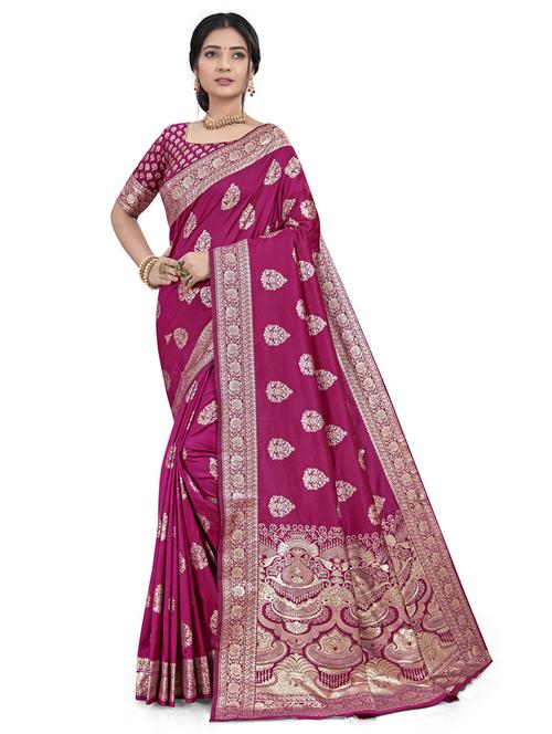 women self design banarasi saree - 21614614 - Very Small Image - 1