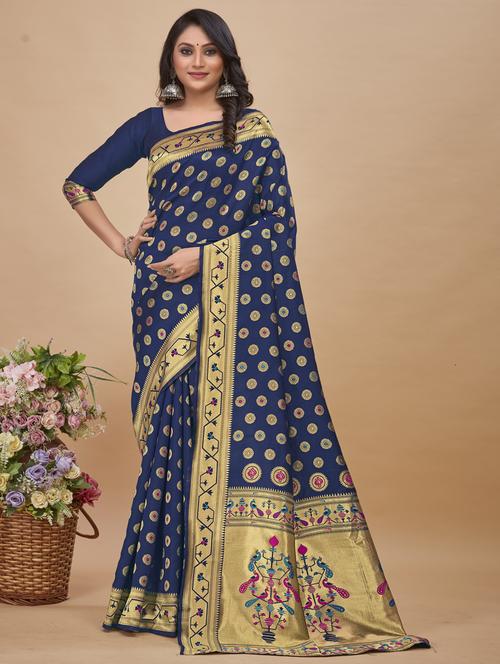 women self design paithani saree - 21614850 - Very Small Image - 1