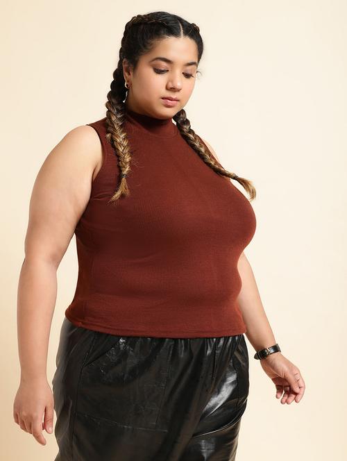 women plus size solid sleeveless tank top - 21615046 - Very Small Image - 1