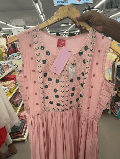 dusty pink gadwal kurta - 21615762 - Very Small Image - 1