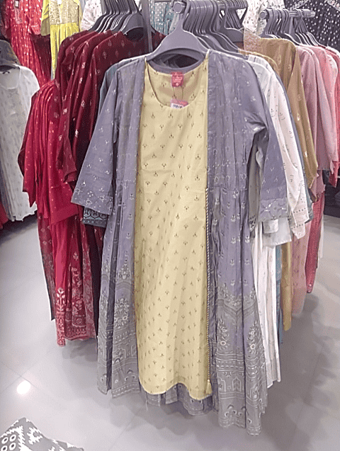 yellow chanderi kurta - 21615807 - Very Small Image - 1