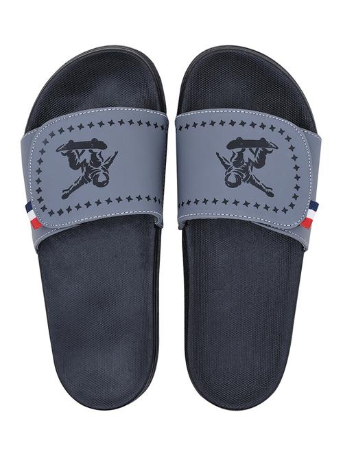 men printed slider flip flops - 21616055 - Very Small Image - 1