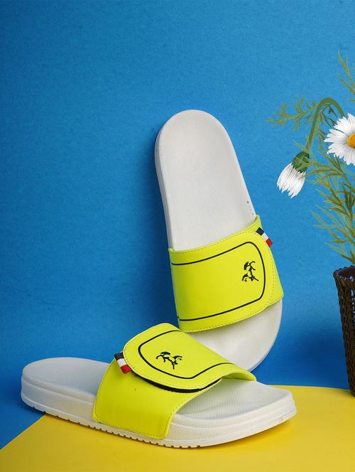 men printed slider flip flops - 21616343 - Very Small Image - 1