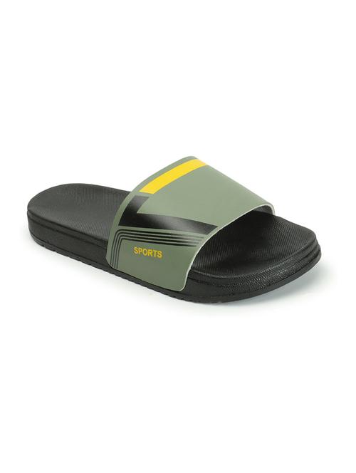 men printed slider flip flops - 21616366 - Very Small Image - 1