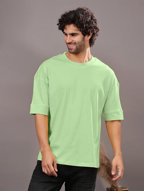 men solid short sleeve oversized t-shirt - 21618362 - Very Small Image - 1
