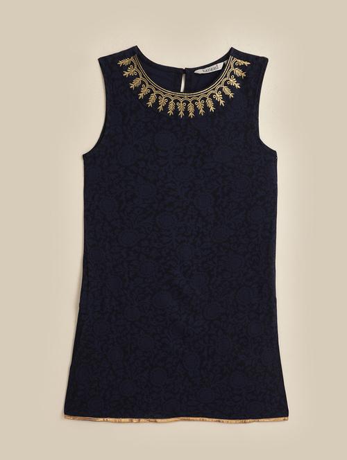 girls embroidered sleeveless a-line dress - 21618580 - Very Small Image - 1