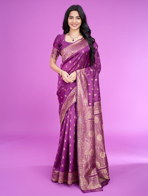 women self design banarasi saree - 21619304 - Very Small Image - 1