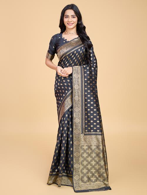 women self design banarasi saree - 21619327 - Very Small Image - 1