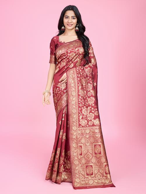 women self design banarasi saree - 21619356 - Very Small Image - 1