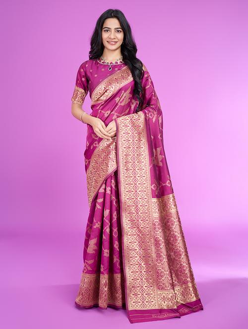 women self design banarasi saree - 21619394 - Very Small Image - 1