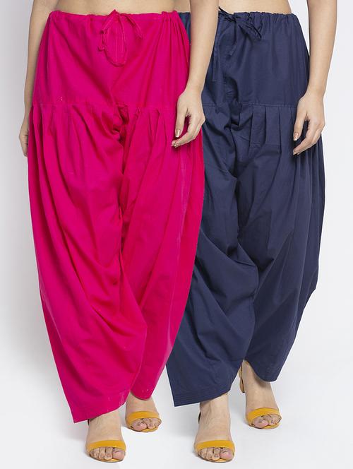 women pack of 2 plain salwars - 21619991 - Very Small Image - 1