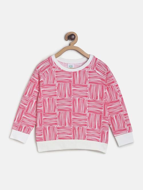girls all over printed round neck sweatshirt - 21620186 - Very Small Image - 1