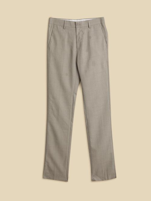 men mid rise checkered chinos - 21620391 - Very Small Image - 1