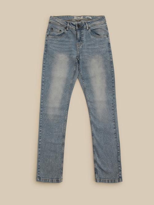 men mid rise straight fit plain jeans - 21620425 - Very Small Image - 1
