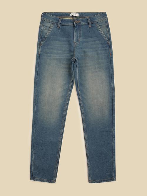 men mid rise straight fit plain jeans - 21620431 - Very Small Image - 1