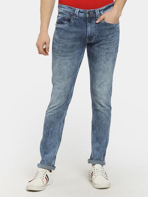 men mid rise slim fit plain jeans - 21620443 - Very Small Image - 1
