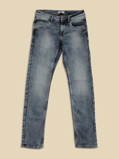 men mid rise straight fit plain jeans - 21620452 - Very Small Image - 1
