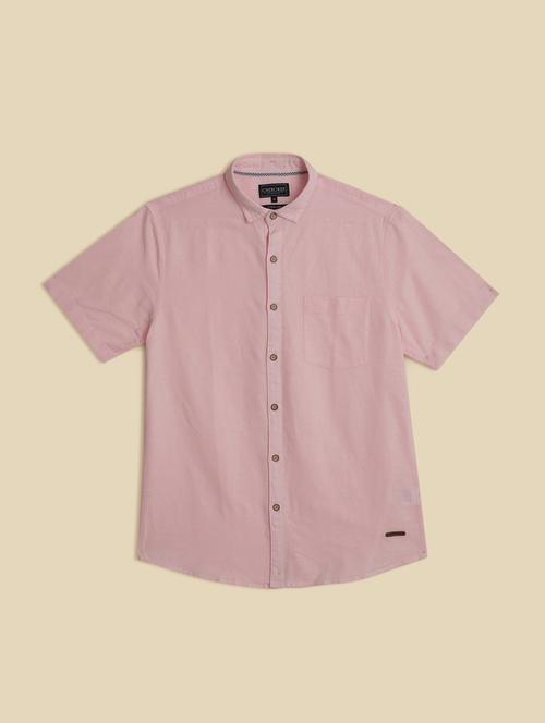 pink cotton casual shirt - 21620548 - Very Small Image - 1