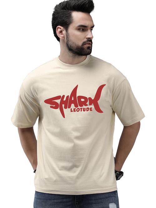 men round neck printed oversized t-shirt - 21621850 - Very Small Image - 1