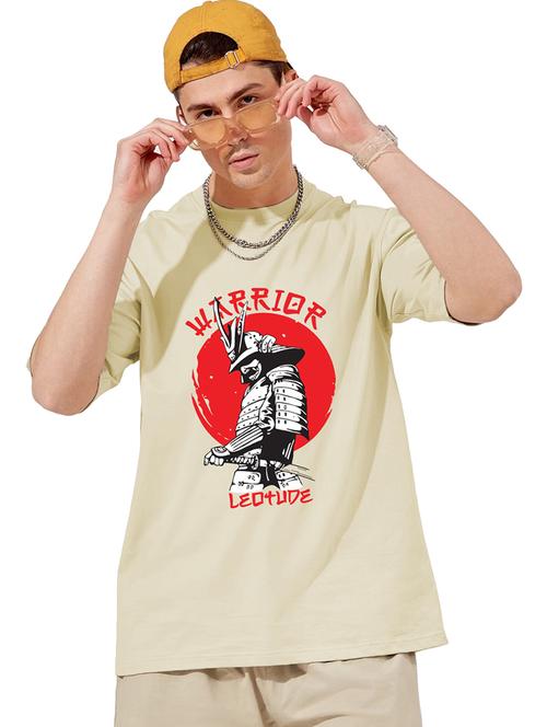 men round neck printed oversized t-shirt - 21621855 - Very Small Image - 1