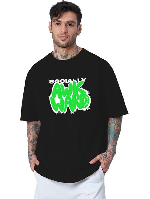 men round neck printed oversized t-shirt - 21621898 - Very Small Image - 1