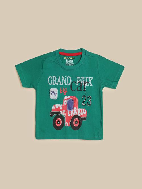men round neck printed t-shirt - 21623301 - Very Small Image - 1