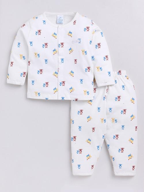 kids printed full length twin set - 21623799 - Very Small Image - 1