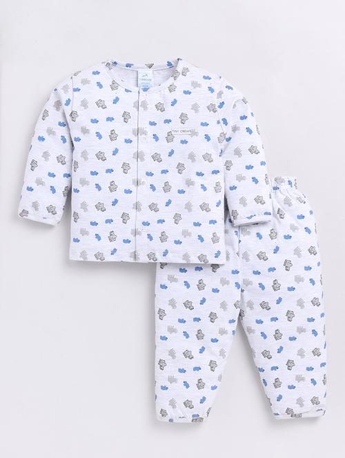 kids printed full length twin set - 21623806 - Very Small Image - 1