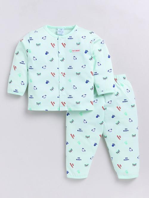 kids printed full length twin set - 21623828 - Very Small Image - 1