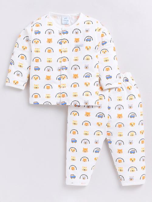 kids printed full length twin set - 21623829 - Very Small Image - 1