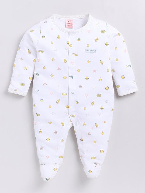kids printed long sleeve romper - 21623944 - Very Small Image - 1