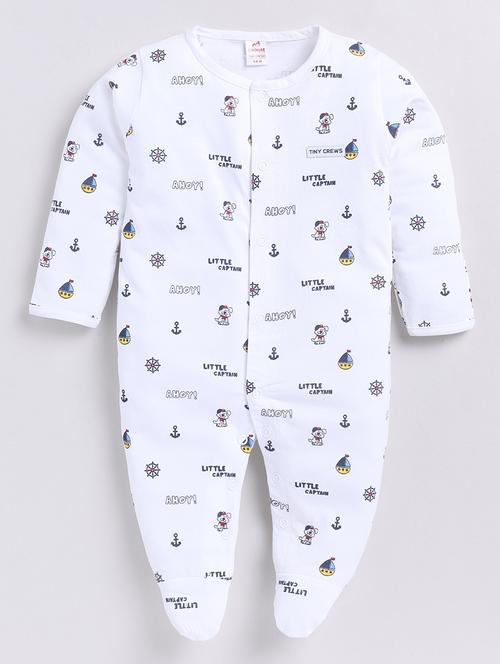 kids printed long sleeve romper - 21623952 - Very Small Image - 1