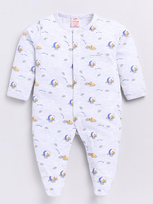 kids printed long sleeve romper - 21623960 - Very Small Image - 1