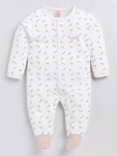 kids printed long sleeve romper - 21623970 - Very Small Image - 1