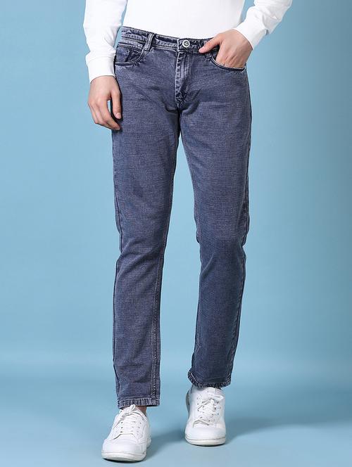 men washed mid rise denim jeans - 21624424 - Very Small Image - 1