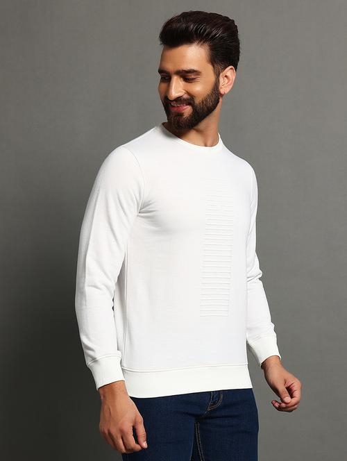 men slim fit plain long sleeve sweatshirt - 21624931 - Very Small Image - 1