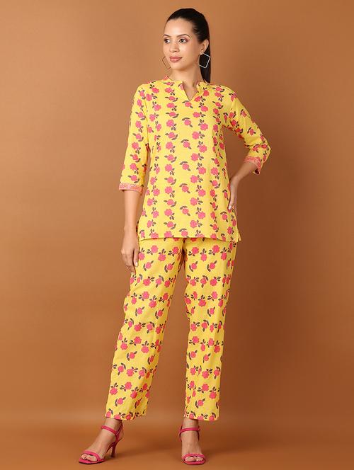 women floral printed co-ord sets - 21627453 - Very Small Image - 1