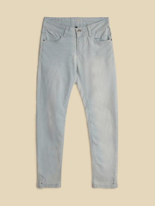 women light blue plain jeans - 21627502 - Very Small Image - 1