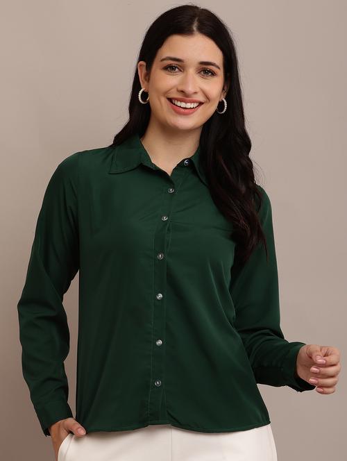 women solid long sleeve regular shirt - 21634670 - Very Small Image - 1