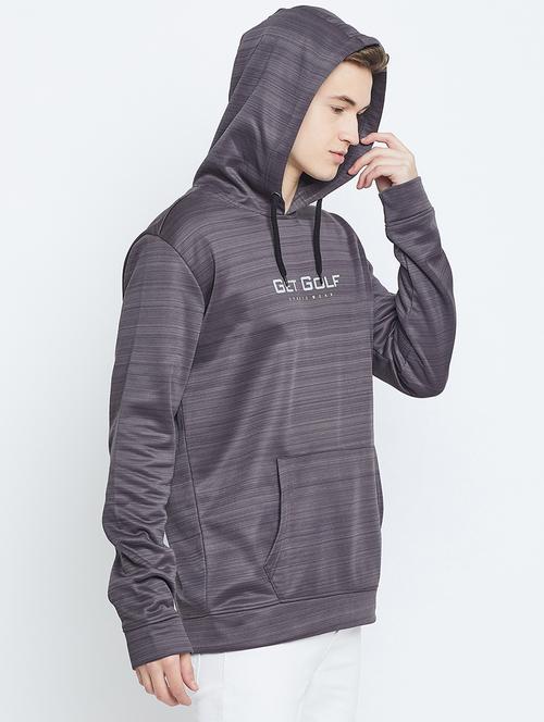men long sleeve regular fit hooded sweatshirt - 21635077 - Very Small Image - 1