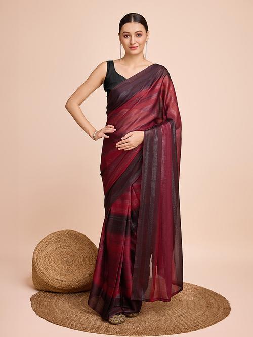 women printed saree with blouse - 21635149 - Very Small Image - 1