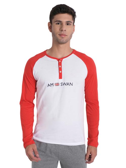 men regular fit color block long sleeve t-shirt - 21636063 - Very Small Image - 1