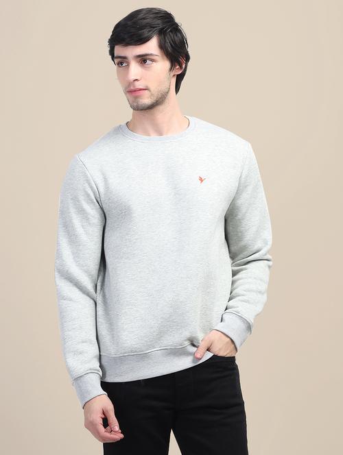 men solid long sleeve sweatshirt - 21636176 - Very Small Image - 1
