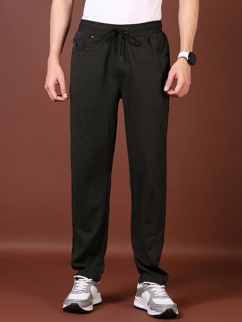men solid mid rise full length tack pant - 21636483 - Very Small Image - 1