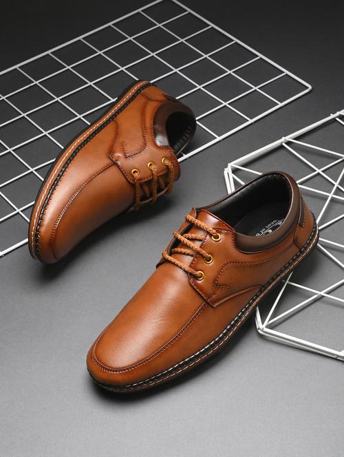 men tan lace-up derby - 21636572 - Very Small Image - 1