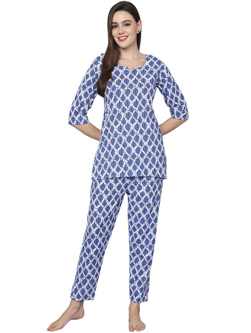 women printed cotton co-ord set - 21636603 - Very Small Image - 1